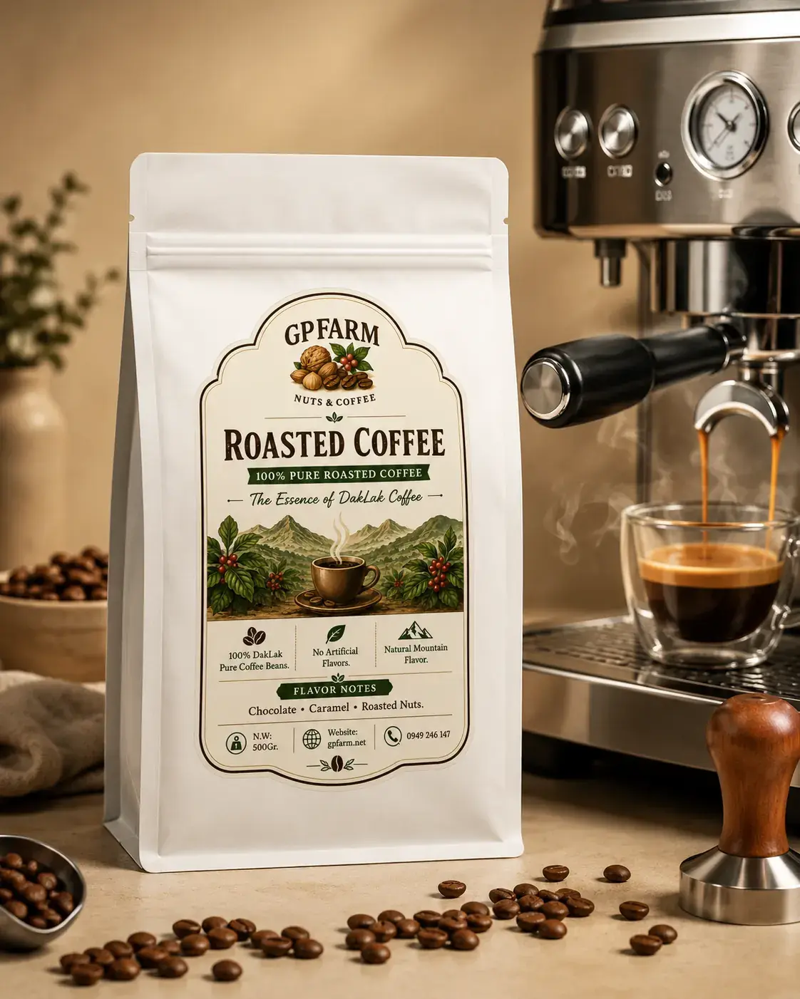 Cafe Tự Nhiên 100% Robusta